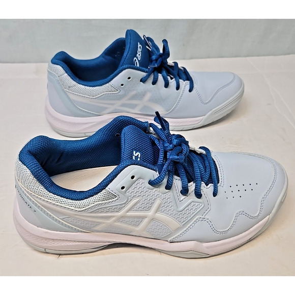 Asics Gel Dedicate 7 Shoes Womens sz 9 Sky Blue White Running Athletic Sneakers - Picture 3 of 12
